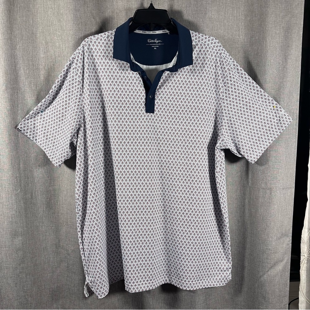 Walter Hagen Golf Performance 11 Polo Martini Cocktail Drink Mens XLarge